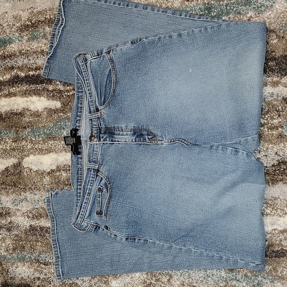 Venezia size 18 average denim blue jeans cotton and spandex - Picture 7 of 8